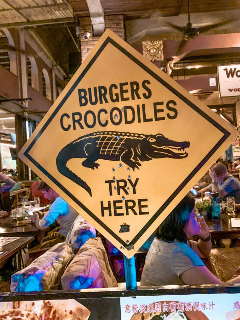 Crocodiles burger