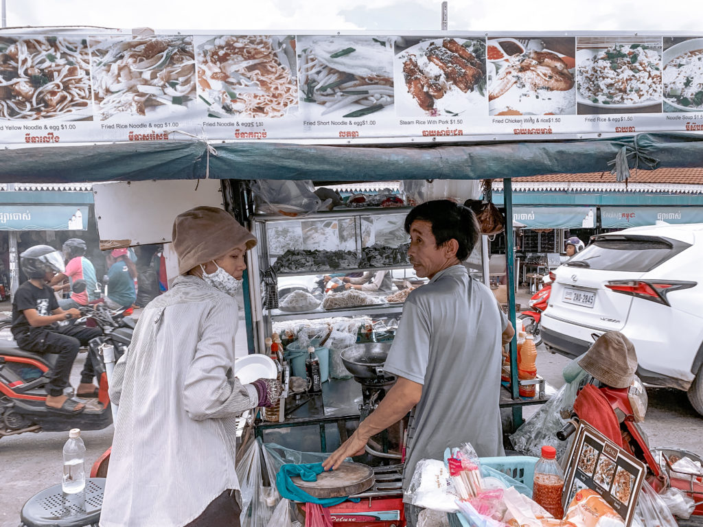 Food stand in Cambodia